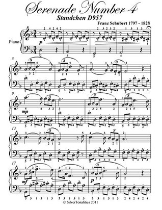 Read Online Serenade No 4 Stanchen D957 Easy Piano Sheet Music - Franz Schubert file in ePub