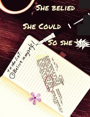 Full Download She Believed She Could So She Did: Collage Ruled Notebook, 8.5 X 11 Journal, Diary, Note Pad -  | ePub