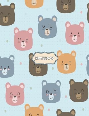Read Notebook: Cute Bear on Blue Cover and Lined Pages, Extra Large (8.5 X 11) Inches, 110 Pages, White Paper - Dim Ple file in ePub