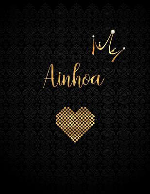 Download Ainhoa: Black Personalized Lined Journal with Inspirational Quotes - Panda Studio | ePub